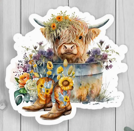 Cow Vinyl Sticker