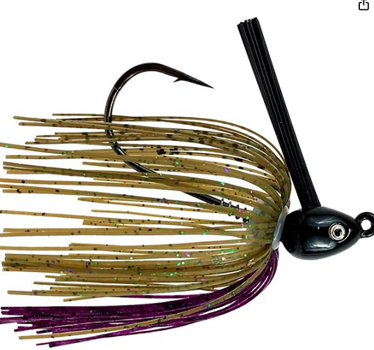 Fitzgerald Tungsten Swim Jig Junebug Green Pumpkin 1/2oz