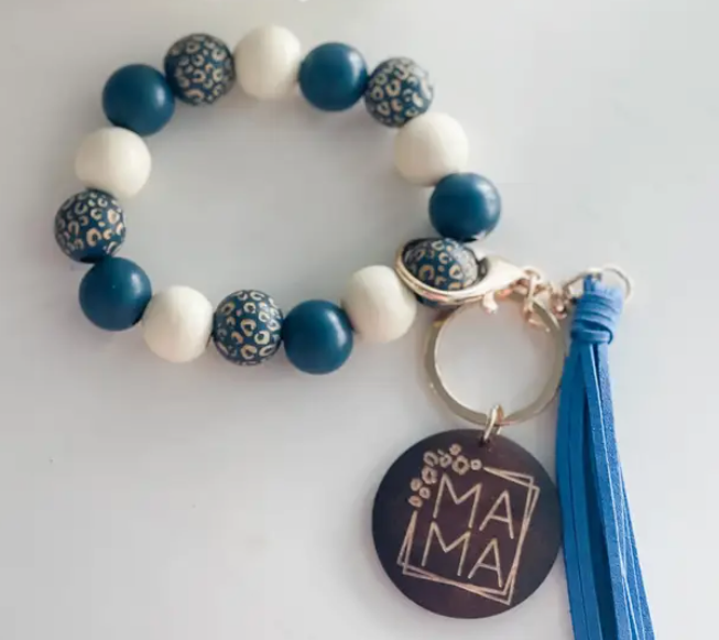 Mama Beaded Key Ring