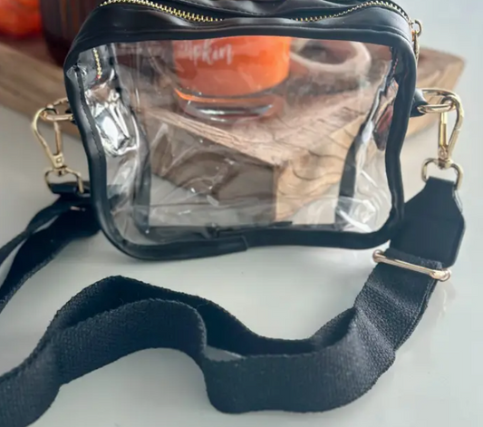 Clear Stadium Bag "Black"