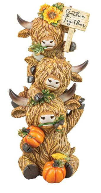Harvest Highland Cow Stacker