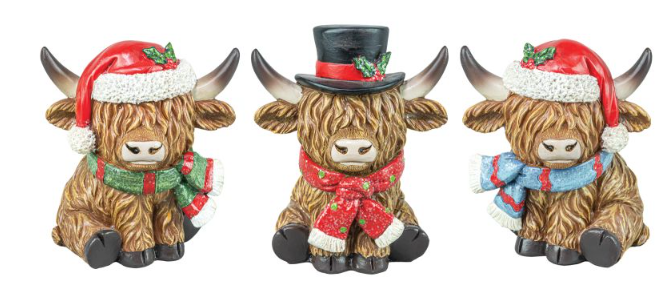 Highland Cow Holiday Tabletop