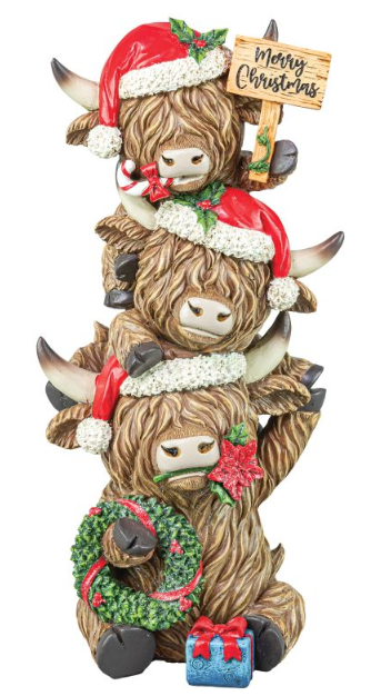 Highland Cow Festive Stacker