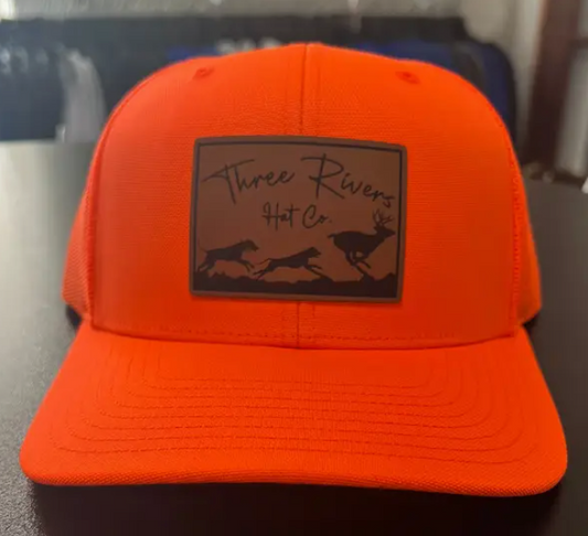 Deer Dog Hunting - Blaze Orange Trucker Snapback