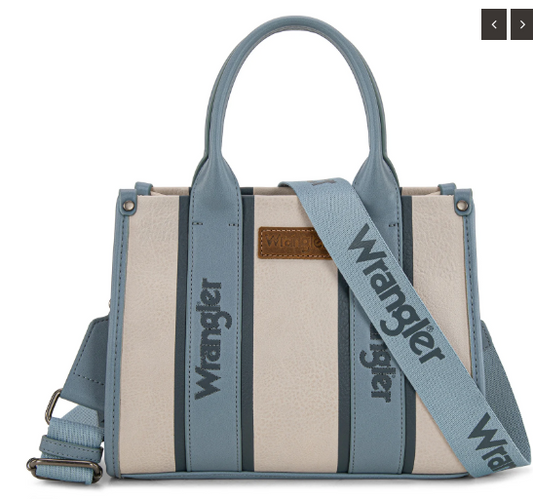 Wrangler Color Block Tote/Crossbody - Jean