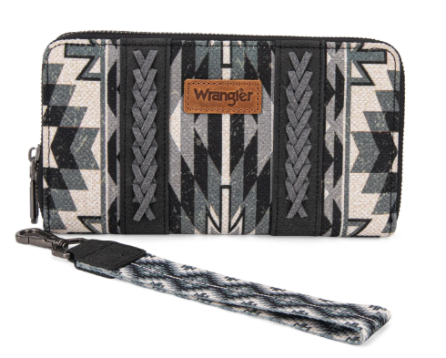 Wrangler Southwestern Art Print Wallet - Black