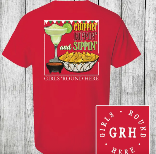 Chippin' Dippin' and Sippin' Red