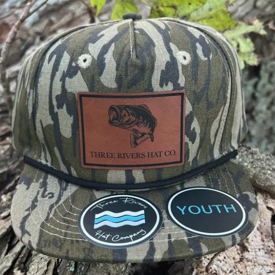 Youth - Bass Fishing - Camo Rope Hat