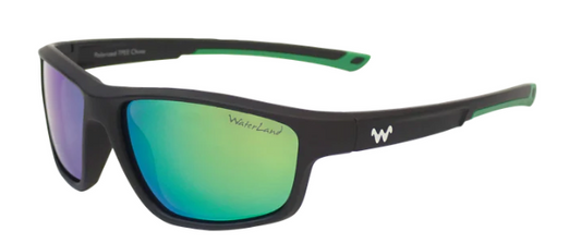Waterland KidFisher Matte Black Green Mirror