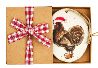 Mud Pie Chicken Ornament