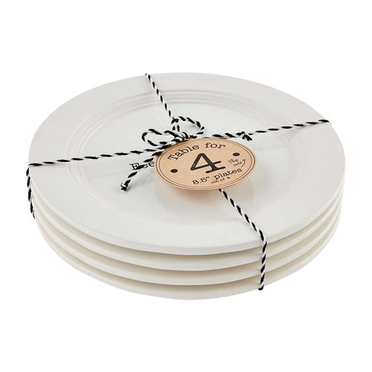 Mud Pie Table for 4 Plate Set