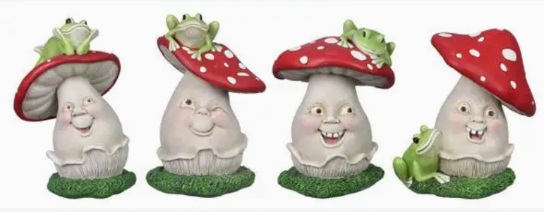 Resin Mushroom Figurine