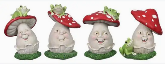 Resin Mushroom Figurine