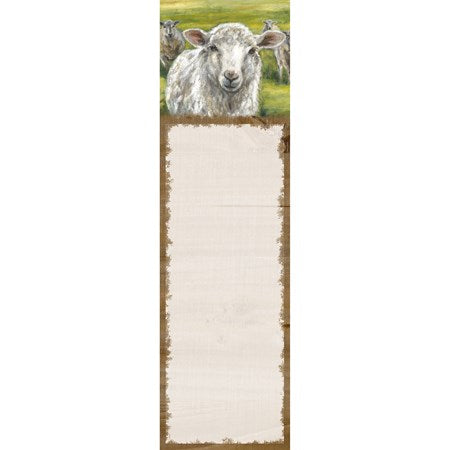 List Notepad Friendly Sheep