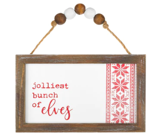 Jolliest Red Sweater Framed Ornie