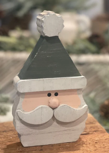 Green Hat Santa Cutout