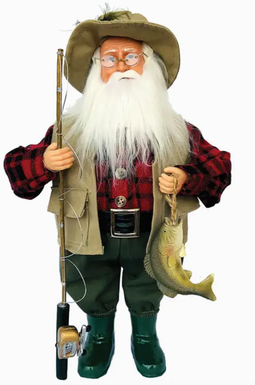 Bass Fishing Santa Clause