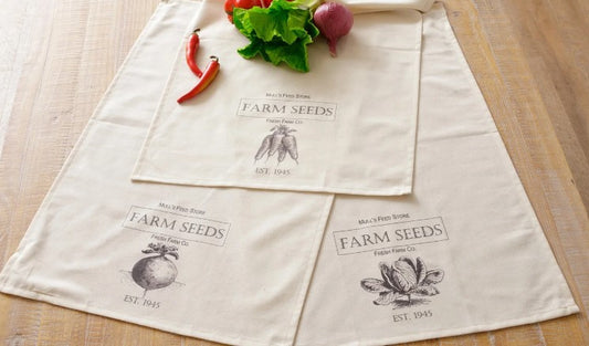 Tea Towels - Veggie Farm Seeds