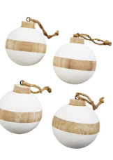 Mud Pie Ball Paulownia Ornament