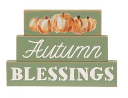 Autumn Blessing Pumpkins 3/set