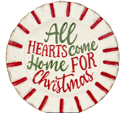 Mud Pie Farm Christmas Salad Plate
