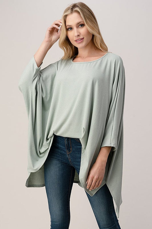 Mila Ribbed Solid Sage