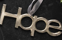 Hope Ornament Silver