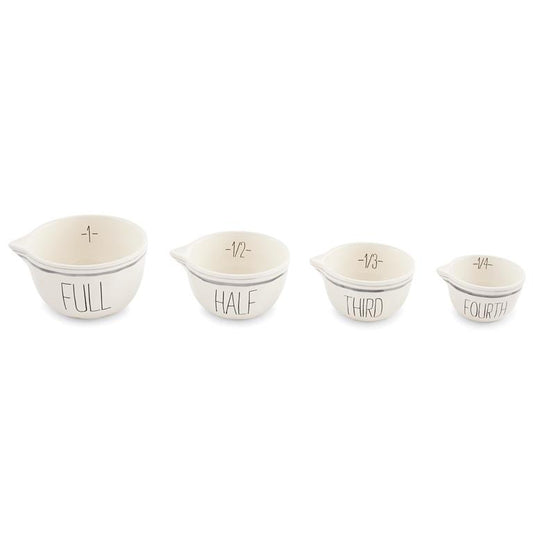 Mud Pie Striped Measuring Bowl Set