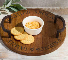 Mud pie Reversible Serving Board/Riser Set