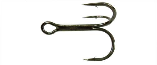 Gamakatsu Treble Hook 2x Blk Size 1
