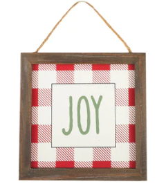 Joy RW Check Framed Ornie