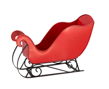 Red Metal Sleigh