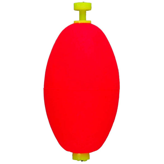 Comal Snap on Oval Bobber 2.5" Red 2pk