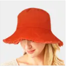 Frayed Edge Bucket Hat Coral