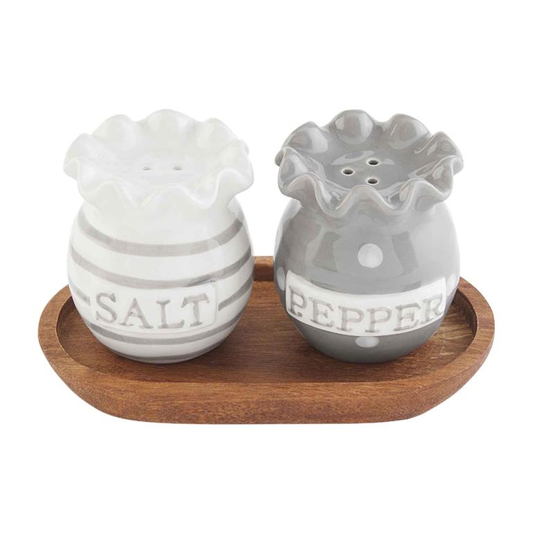 Mud Pie Happy Salt & Pepper Set