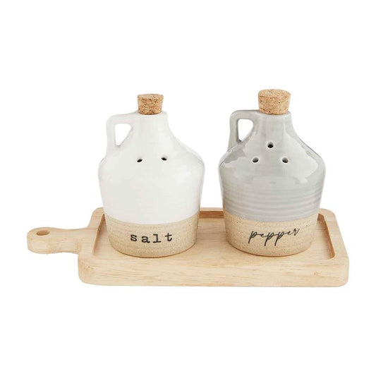 Mud Pie Stoneware Jug Salt Pepper Set