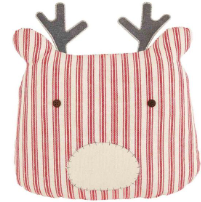 Stripped Shaped Reindeer Pillow