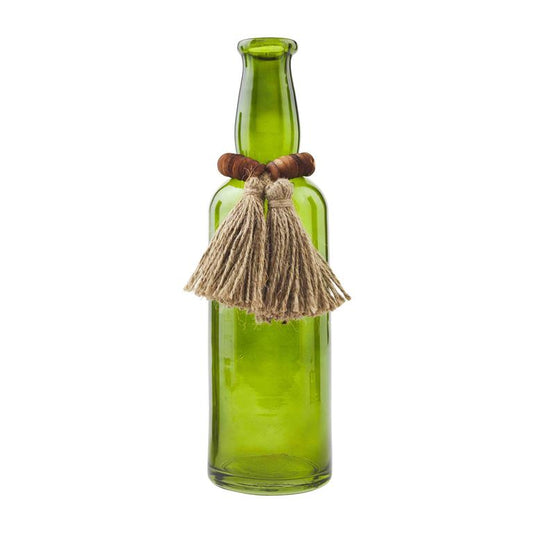 Mud Pie Beaded Green Bottle