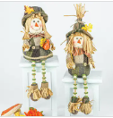 Sunflower Scarecrow Button Leg