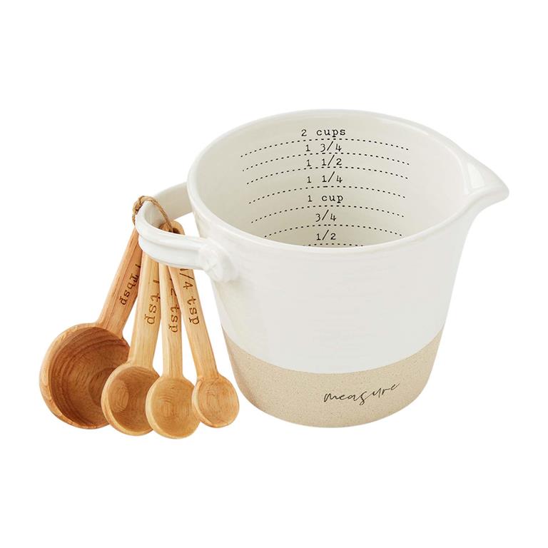 Mud Pie Stoneware Measuring Cup Set