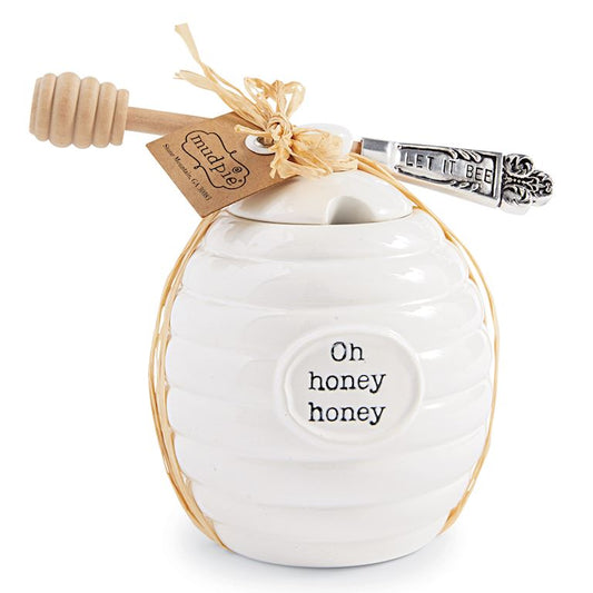 Mud Pie Honey Pot Set