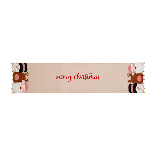 Mud Pie Santa and Friends Table Runner