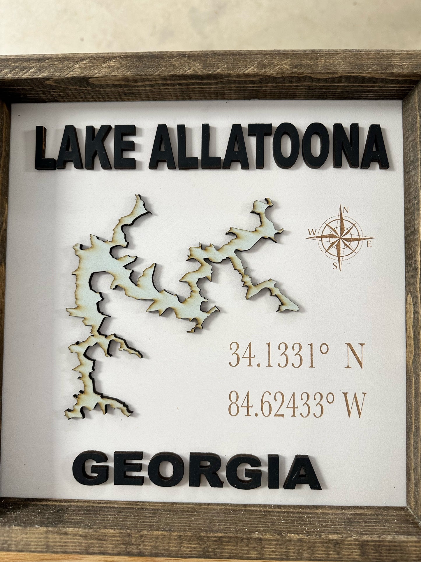 Allatoona Lake Sign 12x12