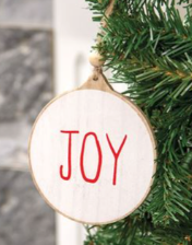 Joy Wooden Ornament