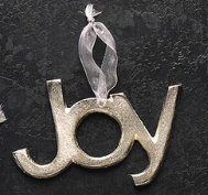 Joy Ornament Silver