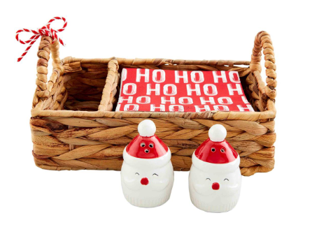 Santa Salt & Pepper Napkin Set