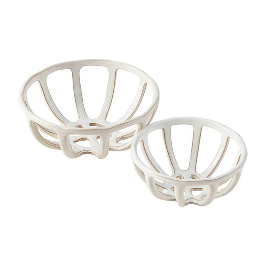 Mud Pie Ceramic Fruit Basket Set