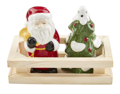 Santa Tree Salt Shakers