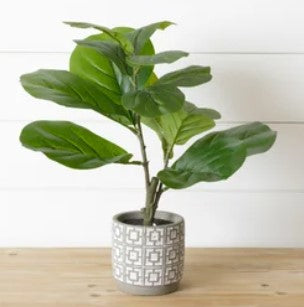 Potted Faux Fiddle Leaf Fig