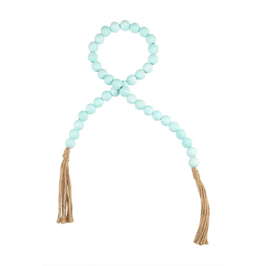Blue Beaded Tassel 